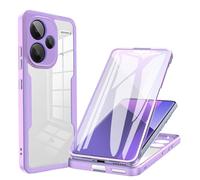 RonRun Cover per Oppo A79 5G, 360 Gradi Antiurto Custodia con Protezione Schermo Integrata Trasparente Rugged TPU Bumper Doppia Protettiva Cover per Oppo A79 5G - Viola