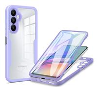 RonRun Cover per Samsung Galaxy A05s, 360 Gradi Antiurto Custodia con Protezione Schermo Integrata Trasparente Rugged TPU Bumper Doppia Protettiva Cover per Samsung Galaxy A05s - Viola