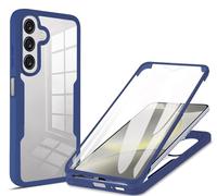 RonRun Cover per Samsung Galaxy A36 5G/A56 5G, 360 Gradi Antiurto Custodia con Protezione Schermo Integrata Trasparente Rugged TPU Bumper Doppia Protettiva Cover per Galaxy A36 5G/A56 5G - Blu