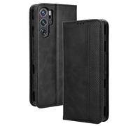 RonRun Cover Red Magic 9 Pro/Magic 9 Pro Custodia a Libro con Supporto Stand e Slot Porta Carte Case a Portafoglio Magnetica in Pelle PU Adatto per Red Magic 9 Pro/Magic 9 Pro+, nero