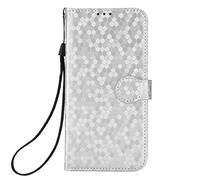 RonRun per vivo V40 SE 5G Cover a libro Flip Wallet Custodia in Pelle con Slot per Schede Custodia in Pelle Magnetica Cover per vivo V40 SE 5G - Argenteo