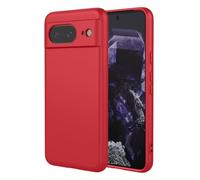 RonRun Silicone Liquido Cover Compatibile con Google Pixel 8 Pro, Ultra Sottile Morbida Silicone Antiurto Protettiva Case con Fodera in Microfibra Antigraffio - Rosso