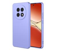 RonRun Silicone Liquido Cover Compatibile con Oppo A5 Pro 5G, Ultra Sottile Morbida Silicone Antiurto Protettiva Case con Fodera in Microfibra Antigraffio - Viola