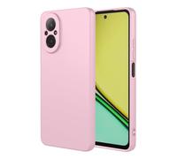 RonRun Silicone Liquido Cover Compatibile con Oppo Realme C67 4G, Ultra Sottile Morbida Silicone Antiurto Protettiva Case con Fodera in Microfibra Antigraffio - Rosa