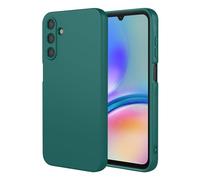 RonRun Silicone Liquido Cover Compatibile con Samsung Galaxy S24 Plus 5G, Ultra Sottile Morbida Silicone Antiurto Protettiva Case con Fodera in Microfibra Antigraffio - Verde scuro