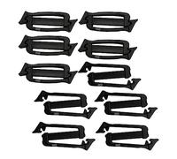 Ronyme 10 Fibbie per Cinghie con Gancio a G, Clip per Borsa Zaino 26 mm, Clip di Collegamento per Cinghie Hardware Nere Fai-da-Te, Clip per Cintura per