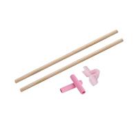 Ronyme 2X Asta per Esercizi di, Asta Portatile per Stretching, raddrizzatore per la Schiena, per scolpire Il Corpo, Pilates, Allenamento della, 60 Cm