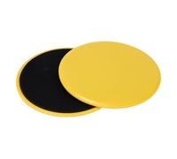 Ronyme 2X Dischi scorrevoli Core Sliders Allenamento Completo del Corpo Allenamento della Regalo da Viaggio Equilibrio dei Piedi Dischi scorrevoli per, Giallo