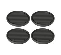 Ronyme 4 Pezzi Fermaruota per Mobili Coppette per Ruote Bloccaruote E Protezioni per Pavimenti in Gomma Antiscivolo Adatti a Sedie Divani E Letti, 8,5 cm x 1 cm
