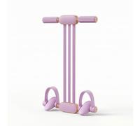 Ronyme Adjustable Foot Exerciser Banda Elastica Pedali Corda Trazione Fascia Palestra Tubi Elastici Pedali Sagomati con Staffe E Manico Ergonomico Tonifica E, Viola