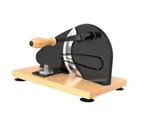 Ronyme Affettatrice manuale per pane, classica per uso domestico e commerciale, design seghettato, larghezza regolabile, a manovella