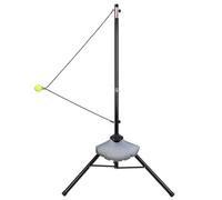 Ronyme Aiuto Allenamento Tennis Automatico Attrezzo Dispositivo Base Autonoma con Corda Elastica Regolabile E Palo Verticale Materiale Metallo E Fibra