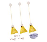 Ronyme Allenamento da Solo per Badminton Aiuto per l'allenamento da Badminton per Principianti Portatile Facile da installare Attrezzatura per Bambini, Non Illuminato