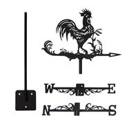 Ronyme Banderuola segna a Forma di Gallo, Decorazione per Esterni, indicatore di direzione del in Ferro per Cortile, Fattoria Esterna