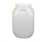 Ronyme Barile per Alimenti in HDPE Alimentare | Facile da Trasportare, Barile a Bocca Larga con Maniglie, per Preparazione Bevande Ed Enzimi, Cubo Bianco 50L