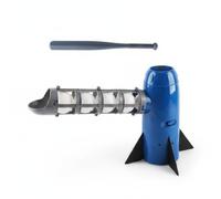 Ronyme Baseball Pitching Machine Macchina Lanciapalle Automatica Gioco Baseball per Allenamento Attrezzo Battuta Alimentazione Palline Continua Base a Tre, Blue