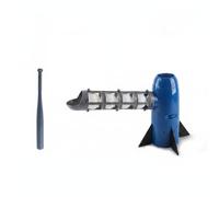 Ronyme Baseball Pitching Machine Macchina Lanciapalle Automatica Gioco Baseball per Allenamento Attrezzo Battuta Alimentazione Palline Continua Base a Tre, Royal Blue W