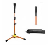 Ronyme Baseball Training Stand con di Regolazione Semplice Materiale Resistente Agli Urti Funzionale per Sviluppo di Battuta Facilmente Trasportabile Consigliato per Sviluppo Abilità, Arancione
