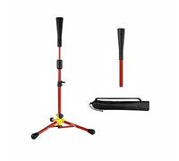 Ronyme Baseball Training Stand con di Regolazione Semplice Materiale Resistente Agli Urti Funzionale per Sviluppo di Battuta Facilmente Trasportabile Consigliato per Sviluppo Abilità, Rosso