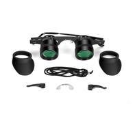 Ronyme Binocolo da Indossare con Braccia Temporali E Supporto Ergonomico per E Orecchie con Lenti Trattate E Regolazione Fine a Fuoco con Peso di 75 Grammi