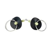 Ronyme Bocchino a Due Snodi in Acciaio Inox Confortevole Bocchino con Copri-Bocca Resistente Ruggine per Cavalieri