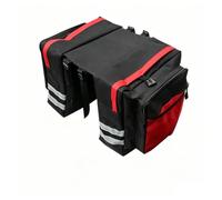 Ronyme Borsa Laterale per Bicicletta Borsa Portapacchi Posteriore Doppia Borsa da Ciclismo Borsa da Carico Impermeabile con Attacco a Cinghia Tasche Strisce