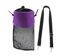 Ronyme Borsa porta mollette da bucato in rete, stabile e traspirante, porta mollette da bucato da appendere, organizer per guardaroba da dormitorio, Viola