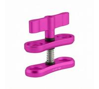 Ronyme Camera Mount Bracket Morsetto Fotografico Supporto Clamp a Farfalla Struttura Compatta in Alluminio Regolazione Manuale Adatto per Riprese Immersione Subacquea, Rosa