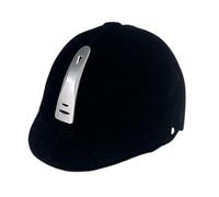 Ronyme Casco da Equitazione, Attrezzatura Professionale per Equitazione per Uomo e Donna, Cappello da Cavaliere, Ventilazione Regolabile, Argento Nero