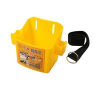 Ronyme Cassetta portautensili con cintura, portatile, leggera, spessa, scatola portaoggetti, organizer portautensili per lavori di ristrutturazione di, Giallo