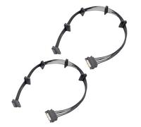 Ronyme Cavo adattatore sdoppiatore di alimentazione da 2 pezzi, sdoppiatore durevole da 1 maschio a 5 femmine per computer