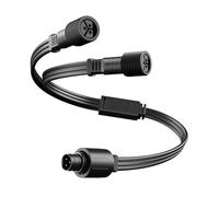 Ronyme Cavo di prolunga per luci esterne, decorazione natalizia, impermeabile, resistente al calore, versatile, tipo Y, per il Ringraziamento, 1 Maschio a 2 Femmine