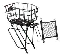 Ronyme Cestino per Bicicletta Nero Robusto Versatile di Grande capacità Robusto Facile da installare Accessorio Portapacchi per Persone Donne Uomini Bici