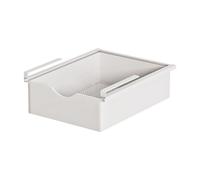 Ronyme Cestino sottomensola, organizer sottopensile, organizer stabile per biancheria intima, portaoggetti da appendere al cassetto per cucina, e, Bianco
