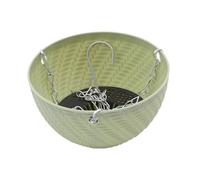 Ronyme Cesto portavasi sospeso, Decorazione per la casa, Ornamento, vasi da Fiori sospesi con Gancio a Catena per Patio, Giardino, Verde