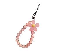 Ronyme Ciondolo per cellulare Cordino per telefono Ciondoli per telefono Cordino in rilievo Acrilico Carino cinturino per fotocamera Cinturino per telefono, ROSA