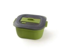 Ronyme Contenitore per Microonde Ciotola per Microonde Pentola per Microonde Recipiente con Coperchio in Silicone Alimentare per Forno E Microonde Valvola, Verde