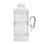 Ronyme Contenitore per Proteine con Clip a Moschettone Dispensatore Polvere Proteica a Doppio Strato Compatto E Leggero Perfetto per Palestra E Attività All, Bianco
