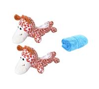 Ronyme Coprilama per Pattini da Ghiaccio, copripattini Invernali con Asciugamano, Protezione Portatile per la del Pattino, Copertura per Pattini da, Giraffa