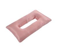 Ronyme Cuscino per piercing all'oreco per sul fianco, con foro, comodo, morbido, portatile, per il relax durante il sonno sul fianco, Rosa