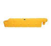 Ronyme d'Acqua Robusta in HDPE con Punti di Connessione, Riutilizzabile, Paratia, per Percorsi Strali Temporanei, banchine e Banchine, Giallo