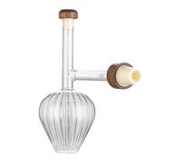 Ronyme Decanter portatile con aeratore in vetro, facile da usare, dispositivo per la soppressione della sbornia, versatore rapido per bottiglie, decanter, a Forma di Pera