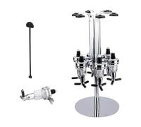 Ronyme Distributore di liquori rotante, versatore per bevande, 6 teste, elegante portabottiglie per liquori a sgancio rapido, supporto per versare per