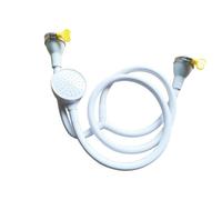 Ronyme Doccetta da Bagno con Flessibile Manuale Soffione Doccia Portatile Leggero per Proprietari di Animali Domestici, Lavandino, Lavaggio All'aperto, 1.5M, Morsetto Doppio Tubo