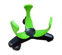 Ronyme Dribbling a Centro Basso Morsetto Scorrevole Morsetto Flessibile Accessori per Il Controllo della Palla con Ruote a 360° Allenamento di coordinazione, Verde