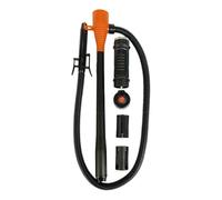Ronyme Estrattore di fluidi per olio e carburante, versatile pompa di trasferimento manuale da 60 cm, strumento di cambio per potenza, Nero, Orangina