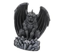 Ronyme Figura di Gargoyle con Luce Solare per Decorazione da Giardino E da Esterno, Nero