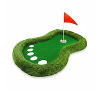 Ronyme Floating Golf Game Tappeto da Putt Galleggiante Set Golf Acquatico Campo Mini Putt Realistico Sintetica Eva Acciaio Adatto per Piscine Feste Familiari Attività Ricreative tra Amici, Bianco