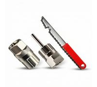 Ronyme Flywheel Spanner Chiave Smonta Cassetta, Set Di Attrezzi Per La Rimozione Del Volano Bussola Per Volano A Vite, Bussola Per Volano A Cassetta E Chiave Per Volano Rossa