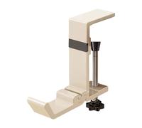 Ronyme Gancio appendiabiti da tavolo sotto la scrivania, moderno, leggero, regolabile, laterale, porta cuffie per, tavolo, ufficio, Bianco Latteo